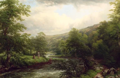 Pesca no Dee, 1861
